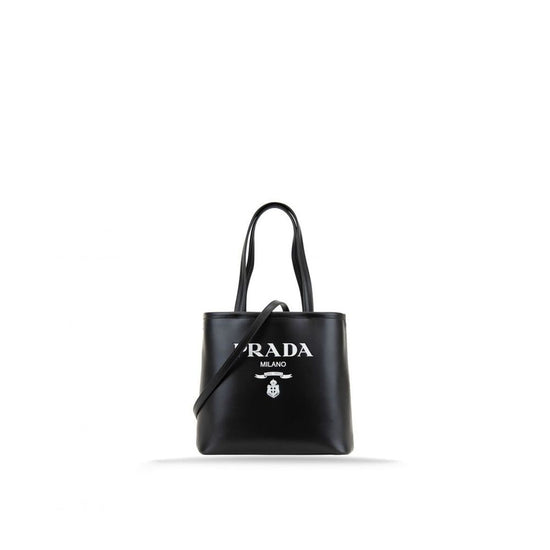 Prada Black Calfskin Tote Bag - Front view