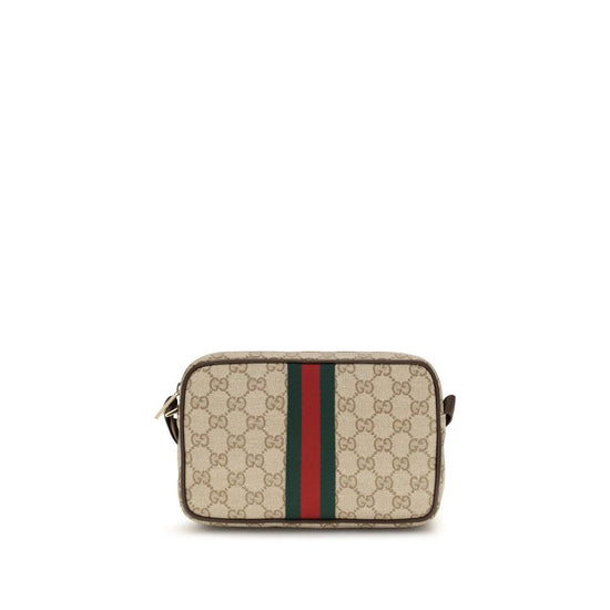 Gucci GG Fabric Web Stripe Shoulder Bag - Front view