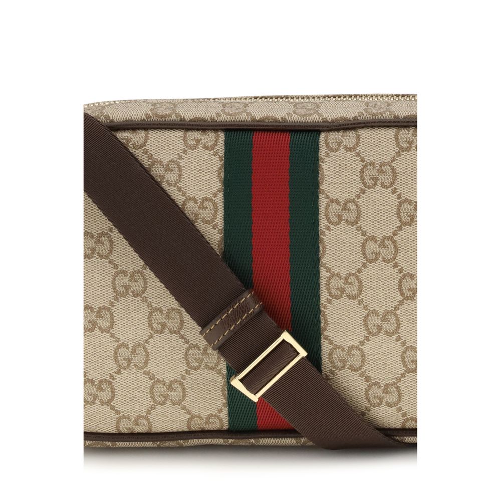 Gucci GG Fabric Web Stripe Shoulder Bag - Detail view