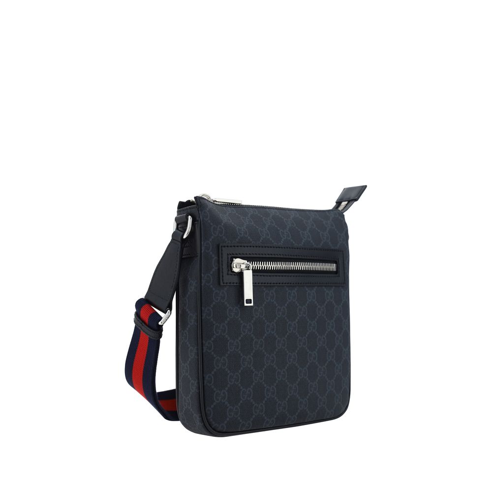 Gucci Black Fabric Shoulder Bag - Side view