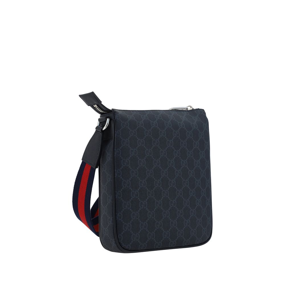 Gucci Black Fabric Shoulder Bag - Back view