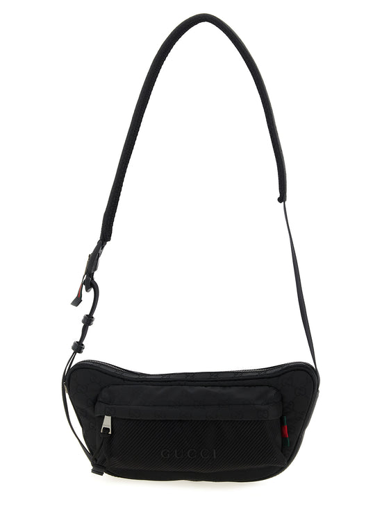 Gucci Black Polyester Crossbody Bag - Front view