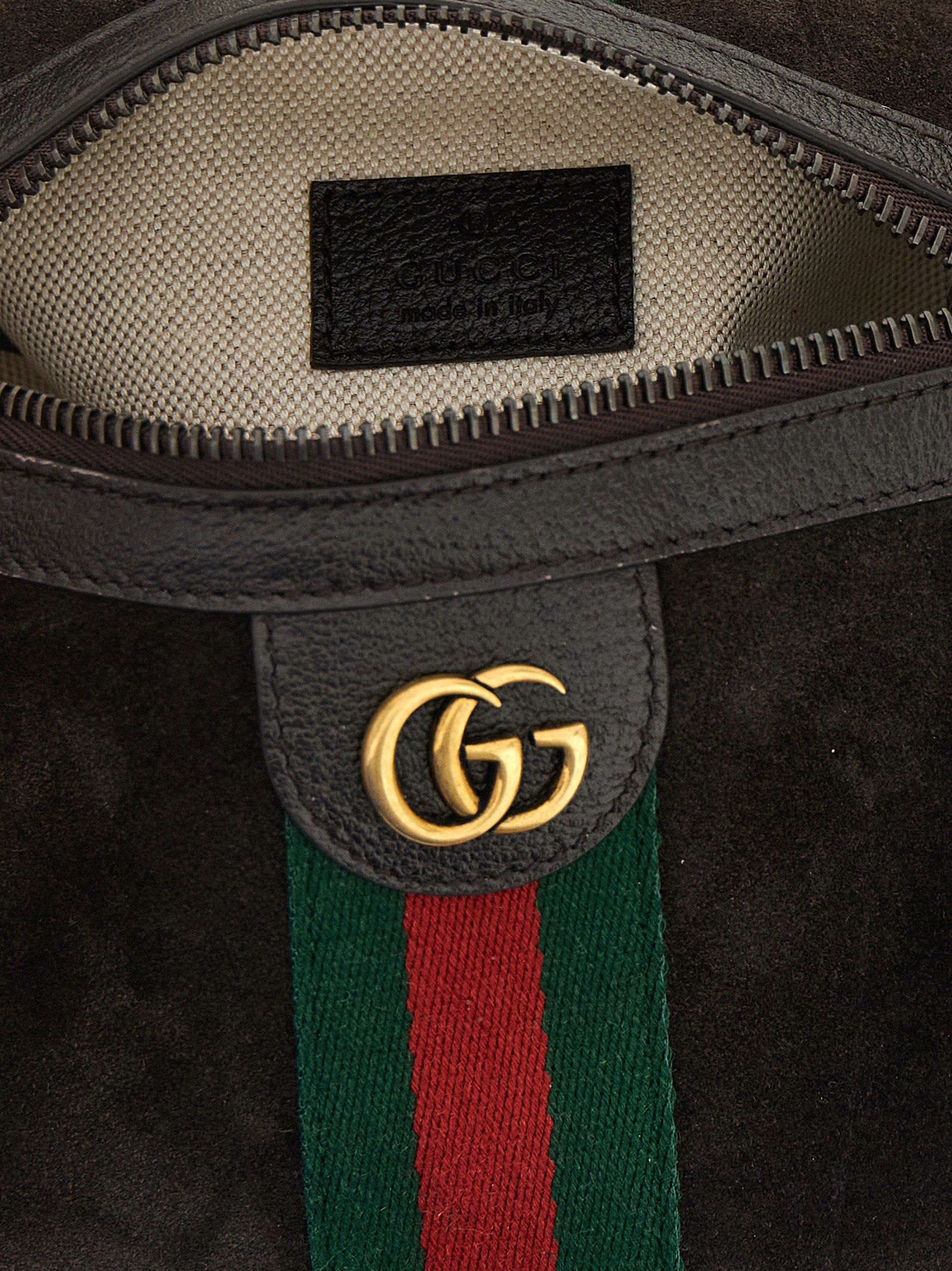 Gucci Brown Calfskin Handbag - Detail view