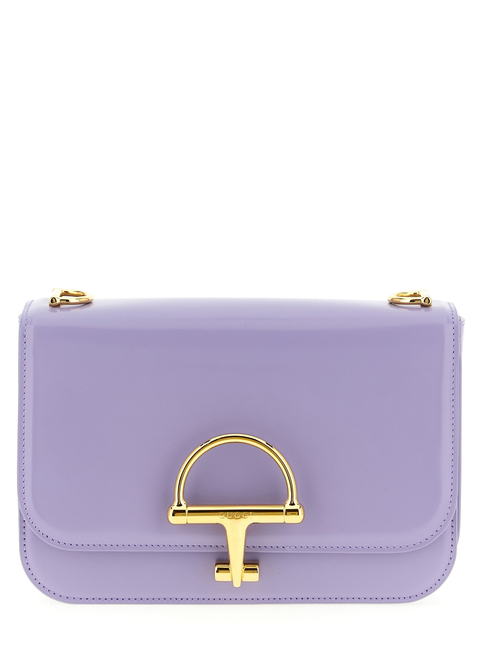 Gucci Purple Calfskin Shoulder Bag - Front view