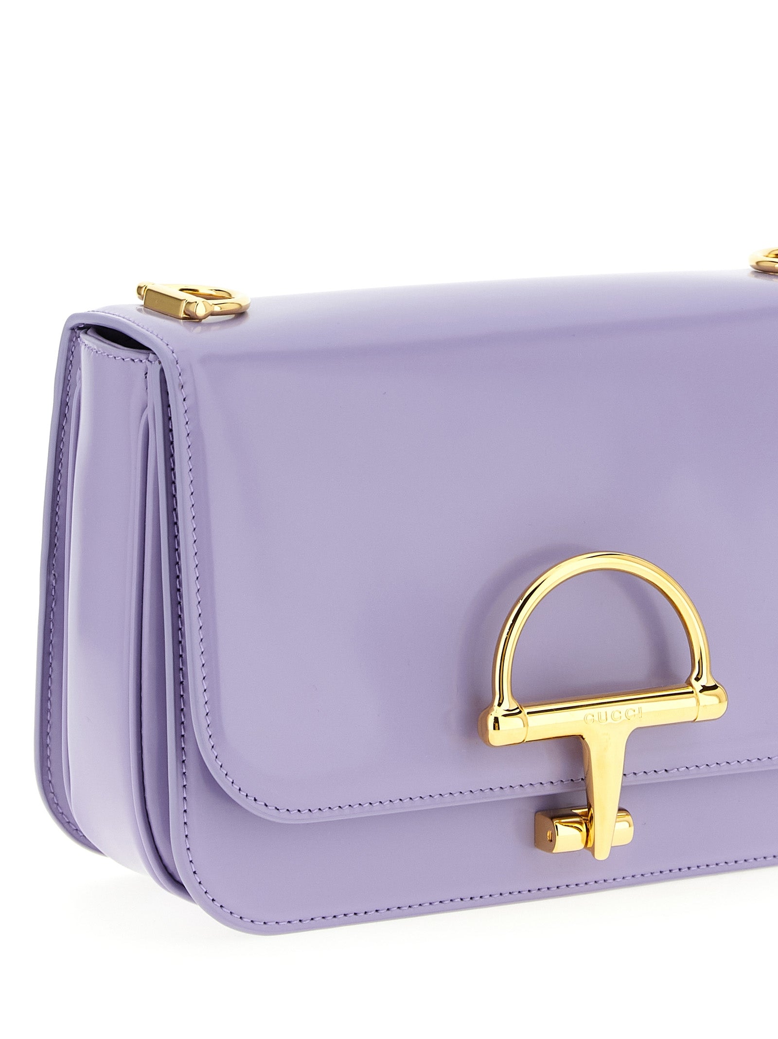 Gucci Purple Calfskin Shoulder Bag - Back view