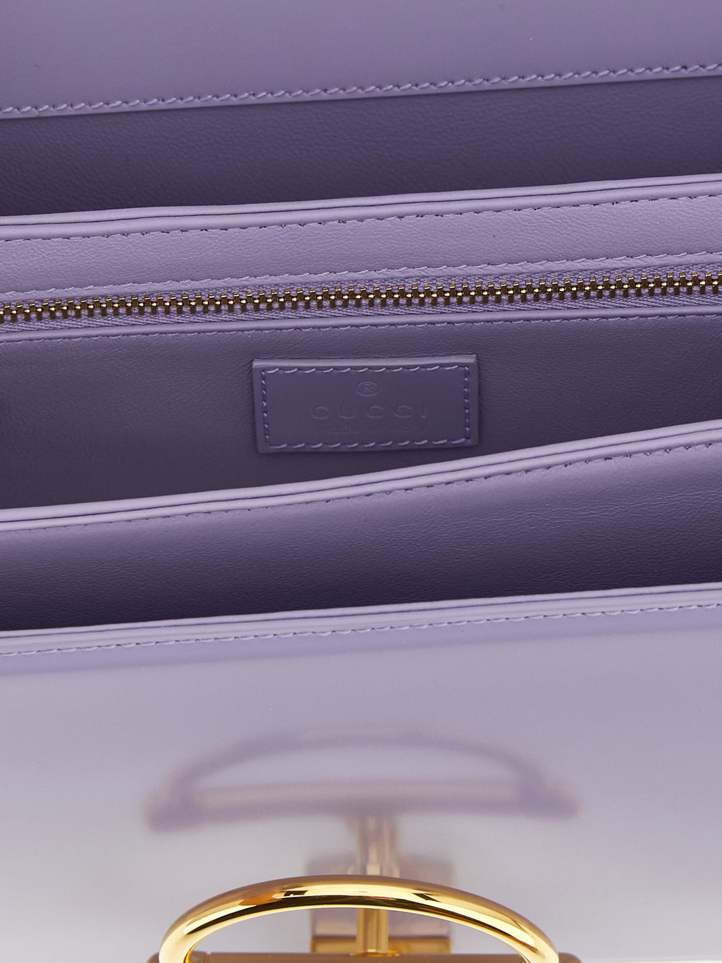 Gucci Purple Calfskin Shoulder Bag - Detail view