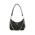 Prada Black Calf Leather Shoulder Bag - AW26 22x18cm - Front view