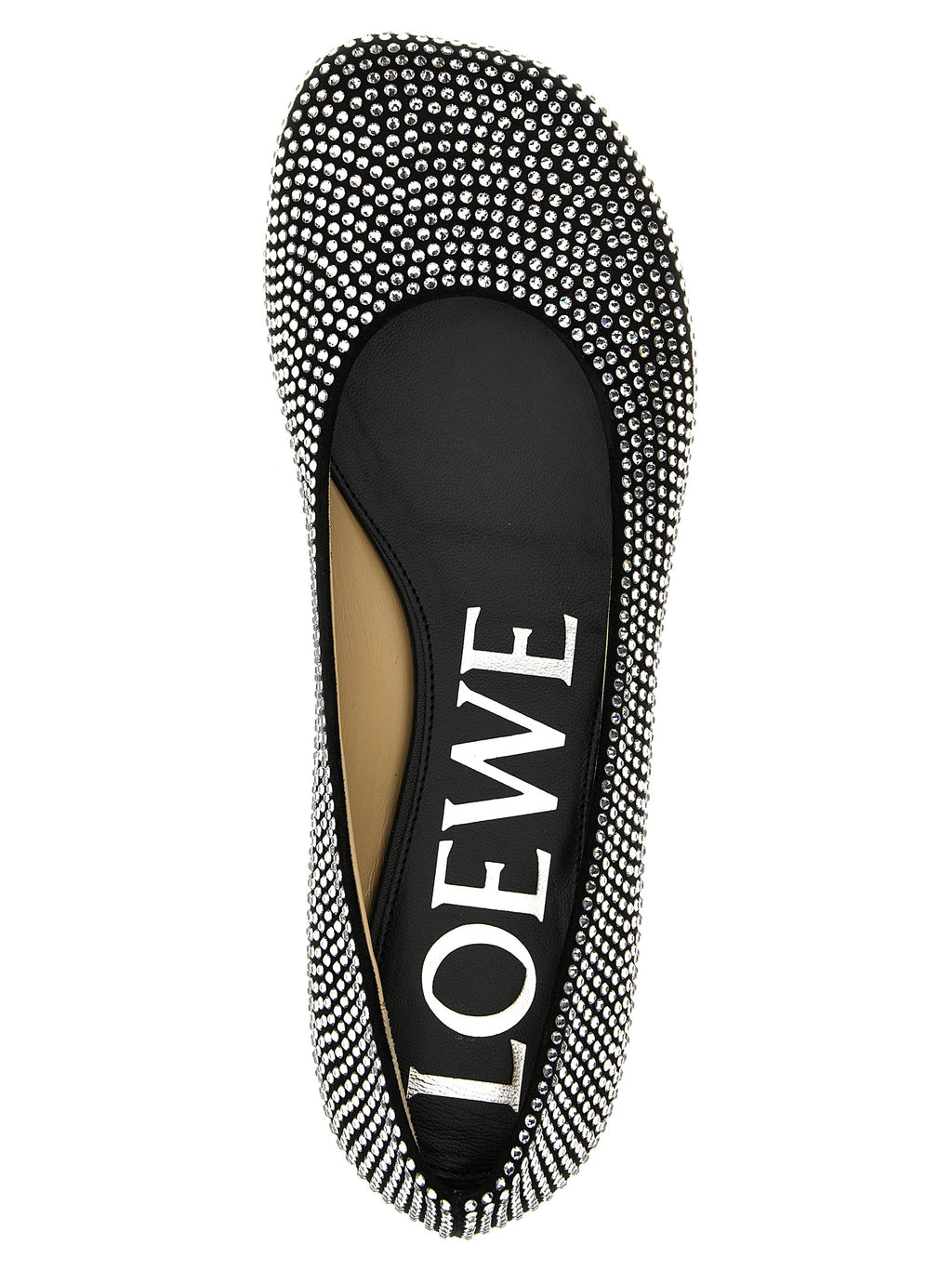 Loewe Black Goatskin Ballet Flats - Detail view