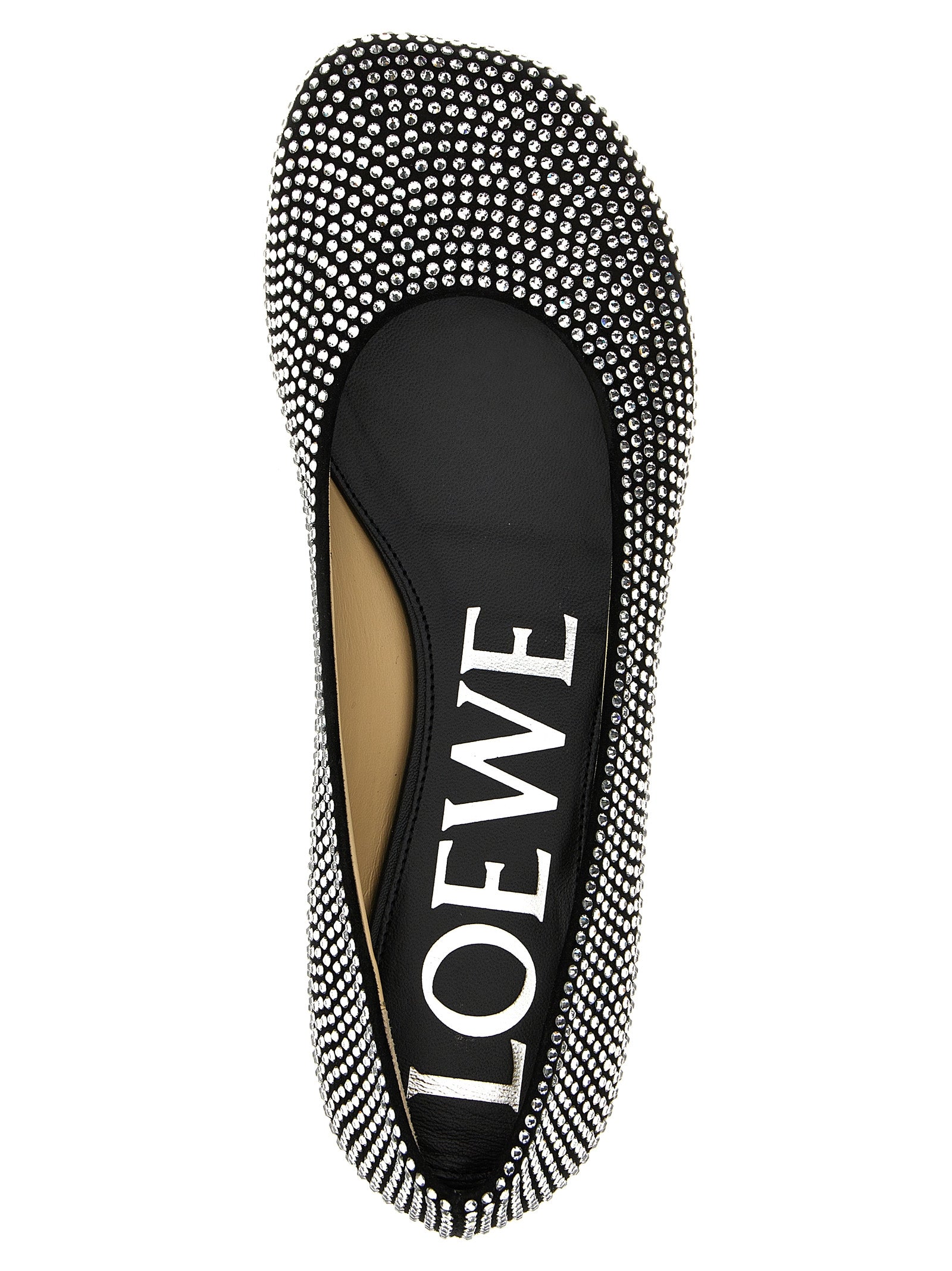 Loewe Black Goatskin Ballet Flats - Detail view