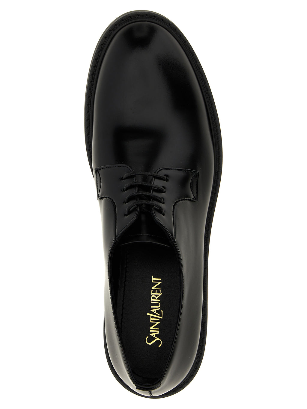 Saint Laurent Black Lamb Leather Oxfords And Derbies - Detail view