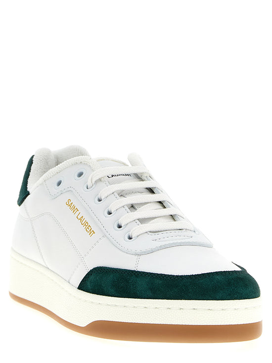 Saint Laurent SL/61 Leather Suede Sneakers - Side view