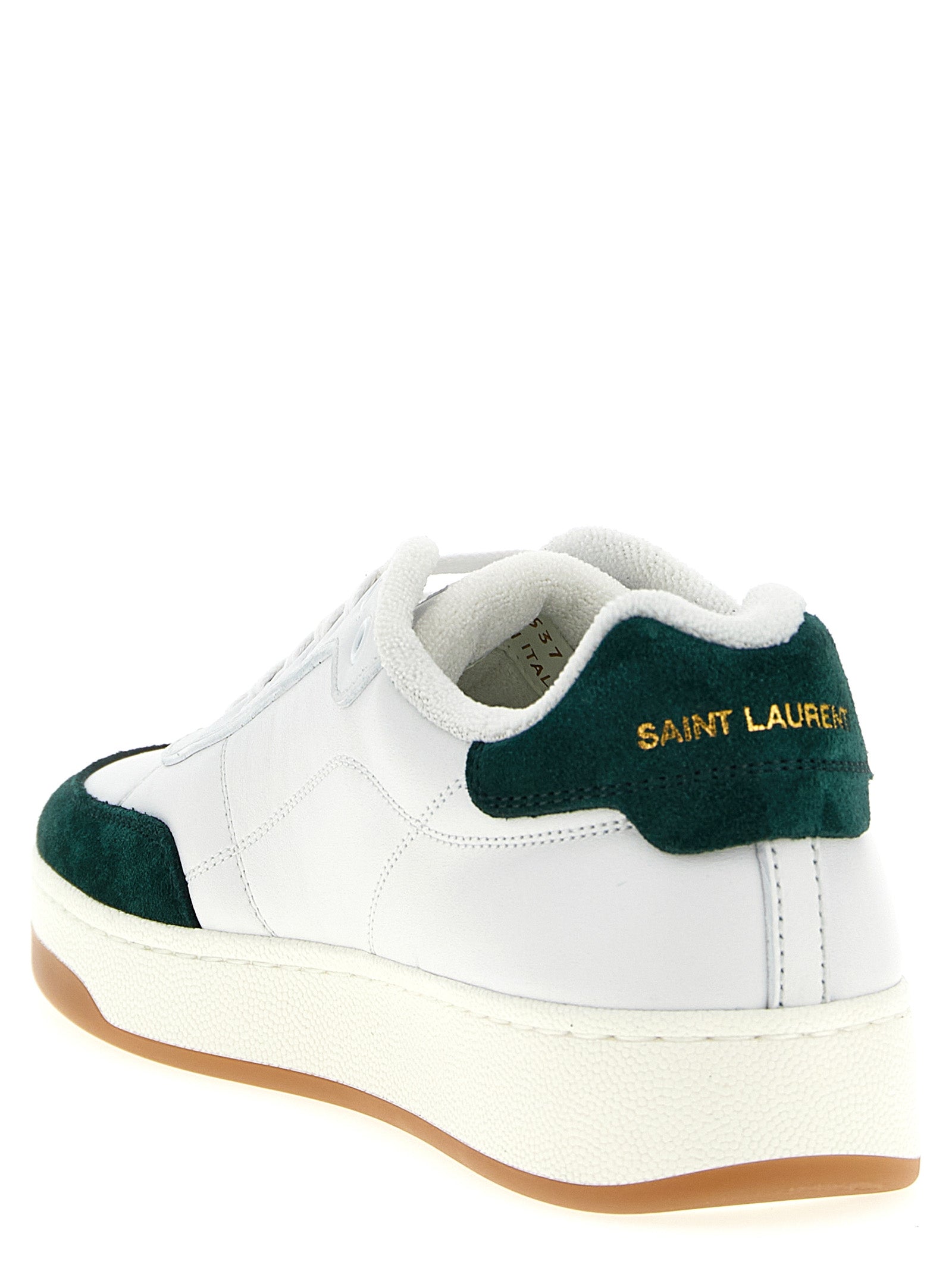 Saint Laurent SL/61 Leather Suede Sneakers - Back view