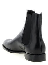 Saint Laurent Black Calfskin Chelsea Boots (Ref. SA323384) - Back view