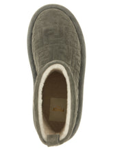 Fendi Gray Calfskin Ankle Boots - Detail view