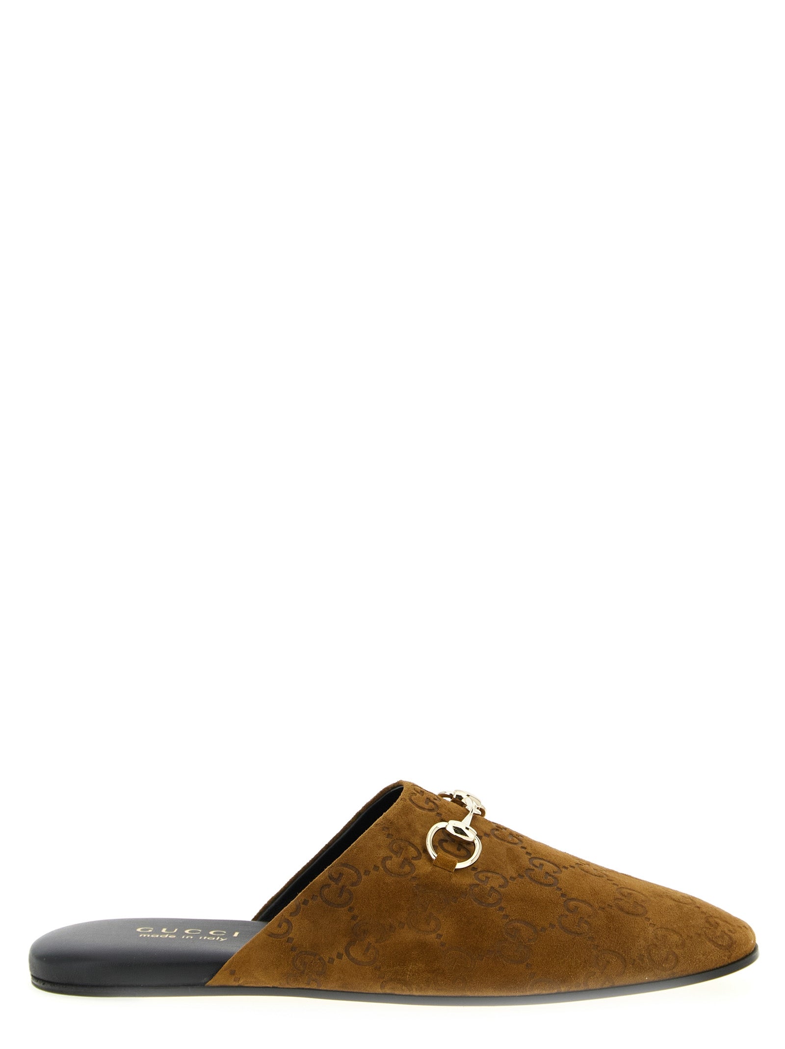 Gucci Brown Calfskin Mules - Front view
