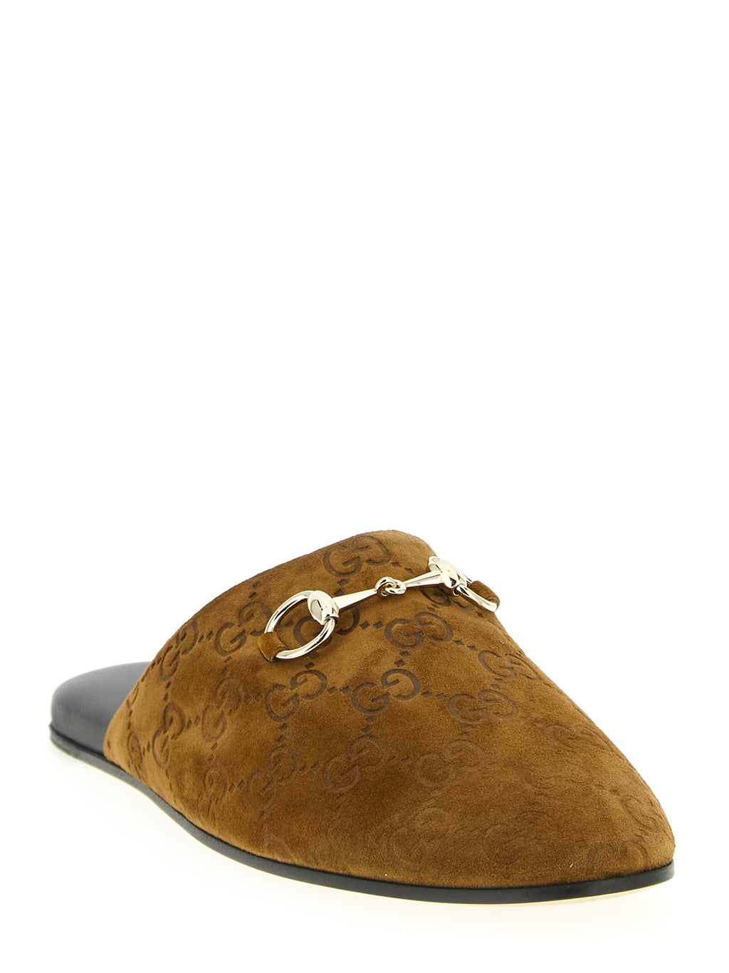 Gucci Brown Calfskin Mules - Side view