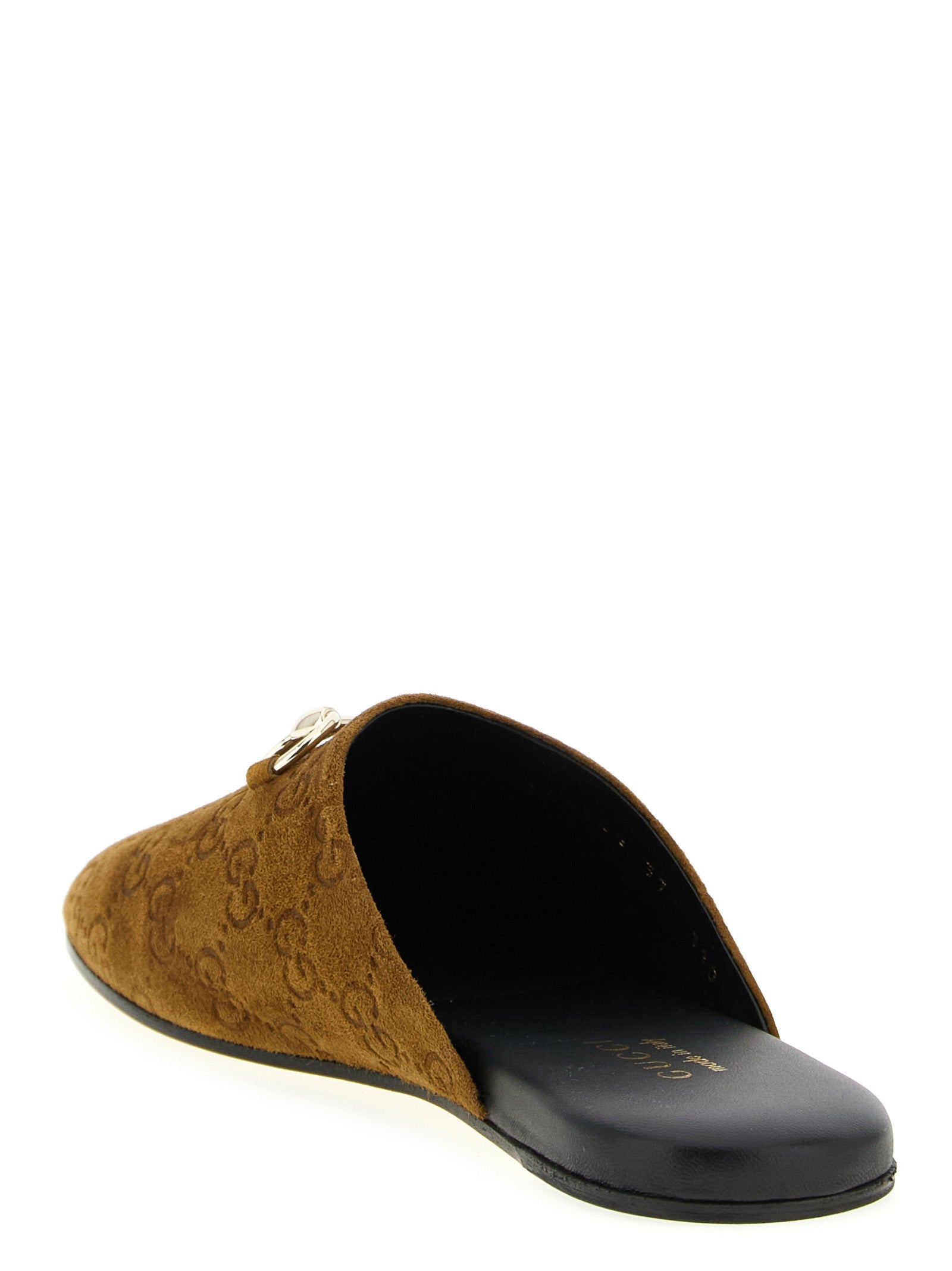 Gucci Brown Calfskin Mules - Back view