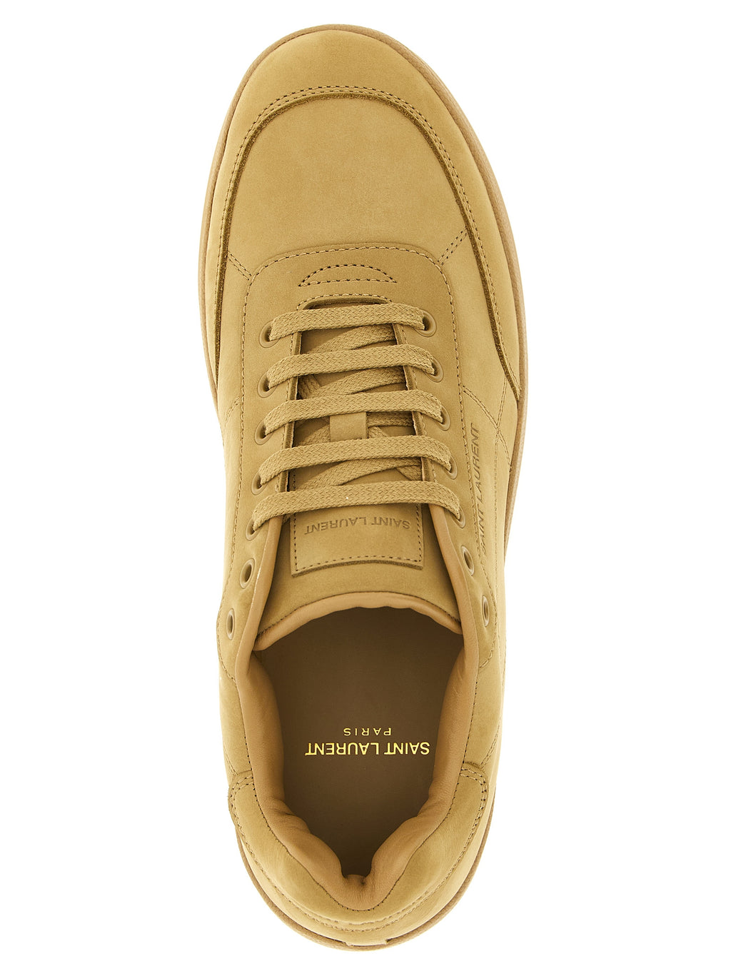 Saint Laurent Beige Calfskin Sneakers - Detail view