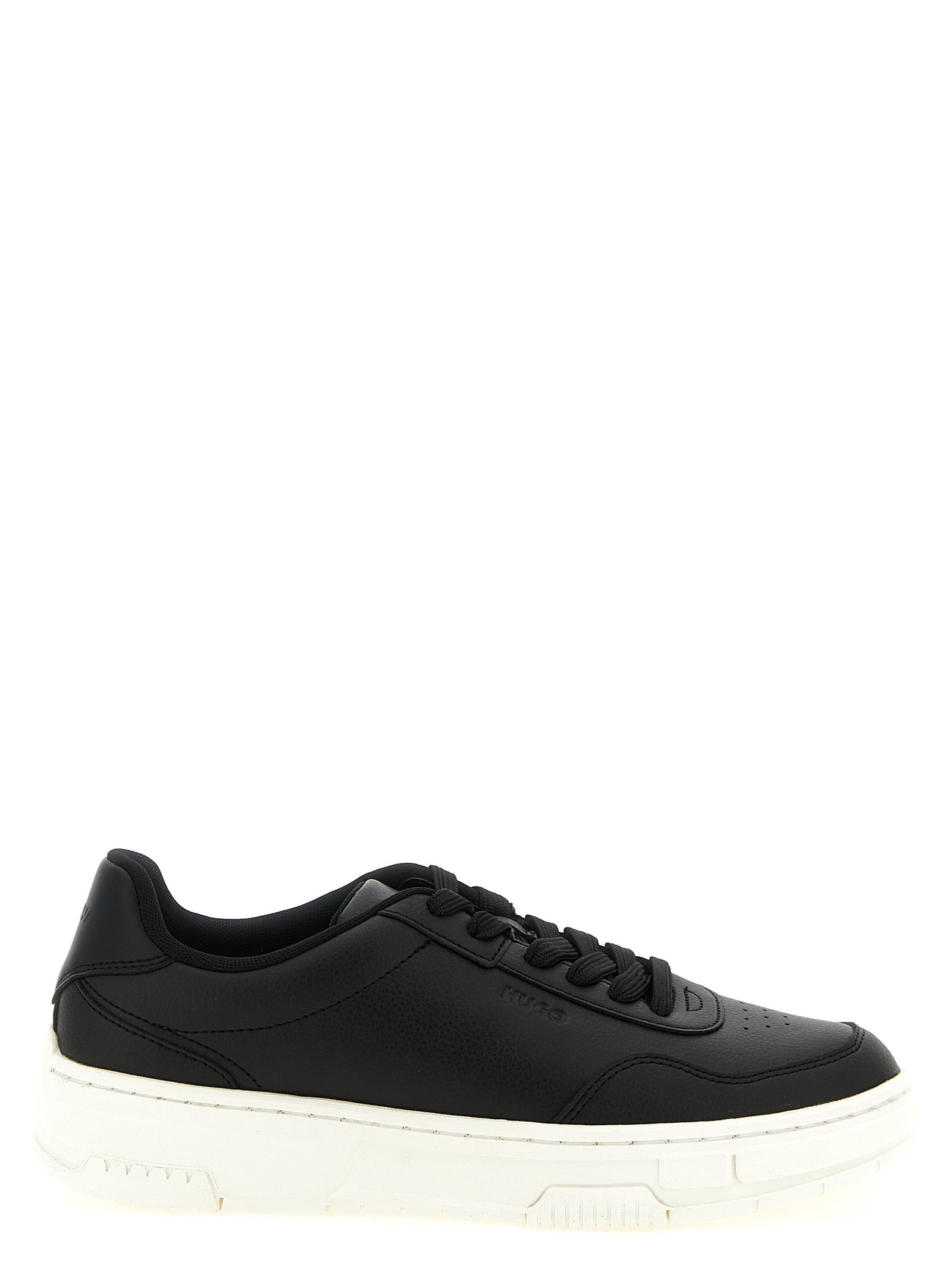 Hugo Boss Black Polyester Low Top Sneakers - Front view