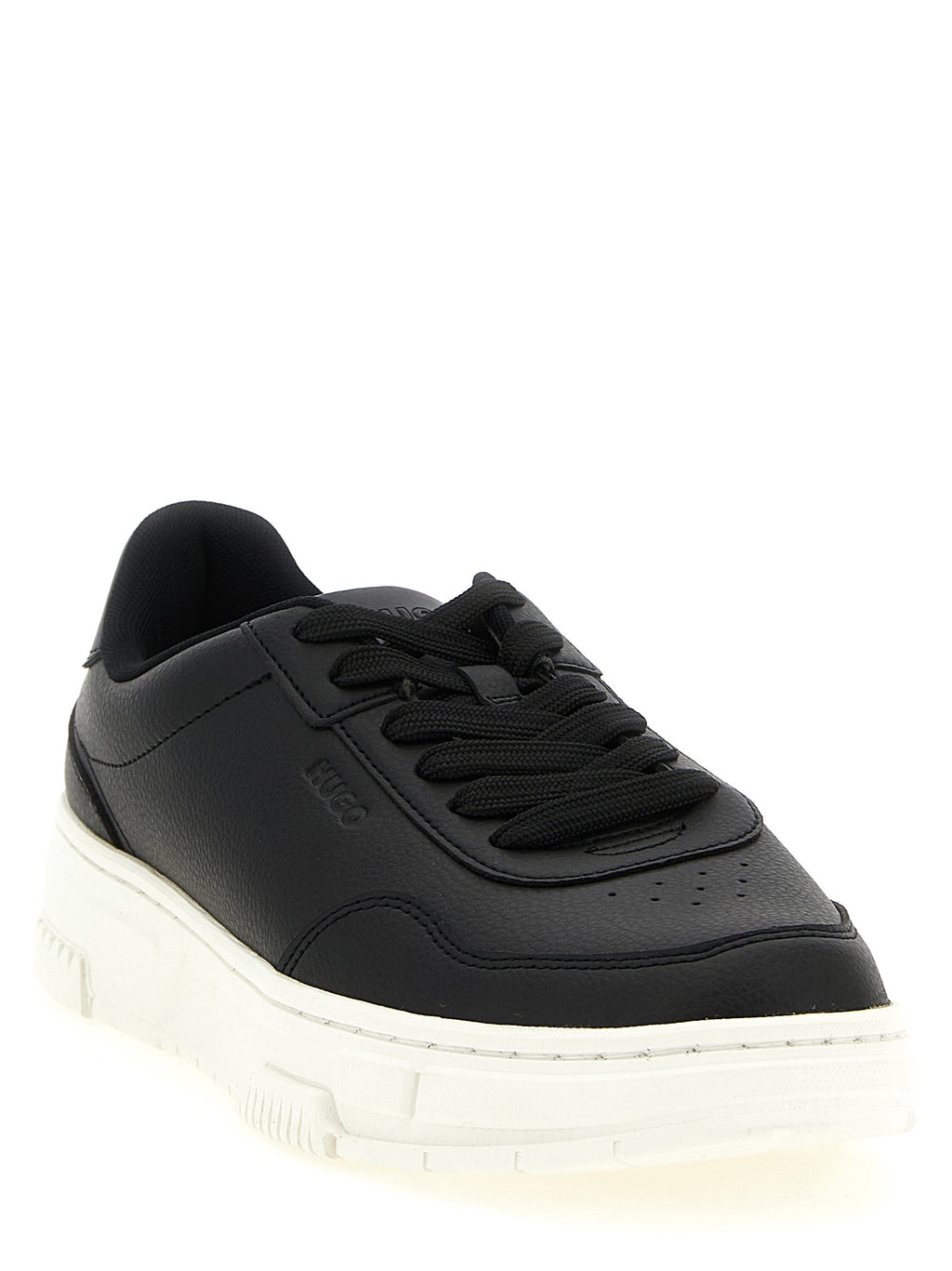 Hugo Boss Black Polyester Low Top Sneakers - Side view