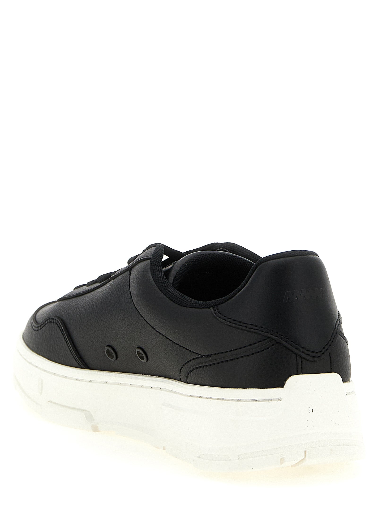 Hugo Boss Black Polyester Low Top Sneakers - Back view