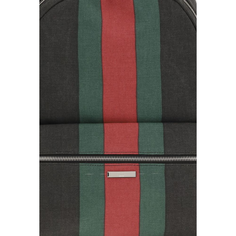 Gucci Black Fabric Backpack - Back view