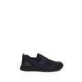 Prada Blue Calf Leather Athletic Sneakers - AW26 (Ref. PR2DE163FG0003ZM0F0008) - Front view