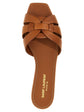 Saint Laurent Brown Calfskin Slides (Ref. SA231664) - Detail view