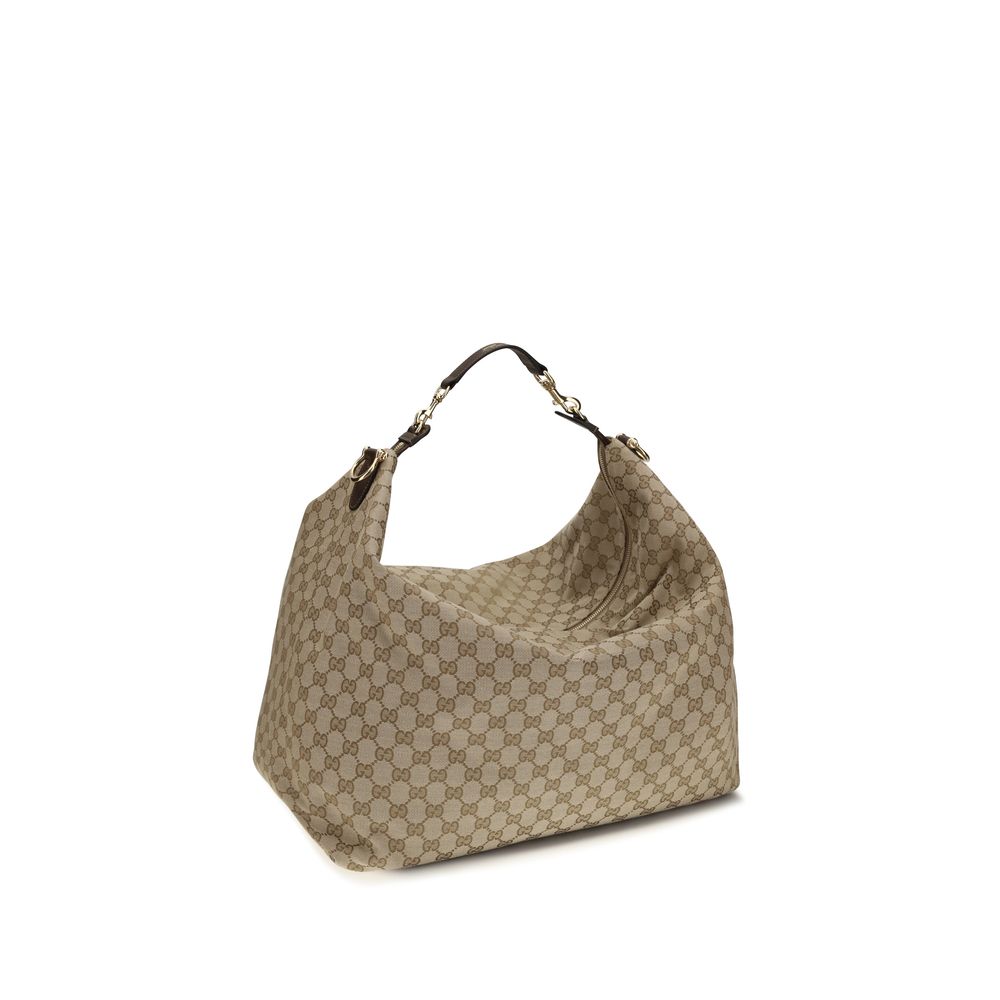 Gucci Beige Fabric Shoulder Bag - AW26 45×38.5cm - Side view