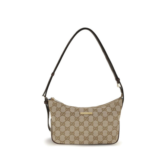Gucci Beige Polyester Handbag - Front view
