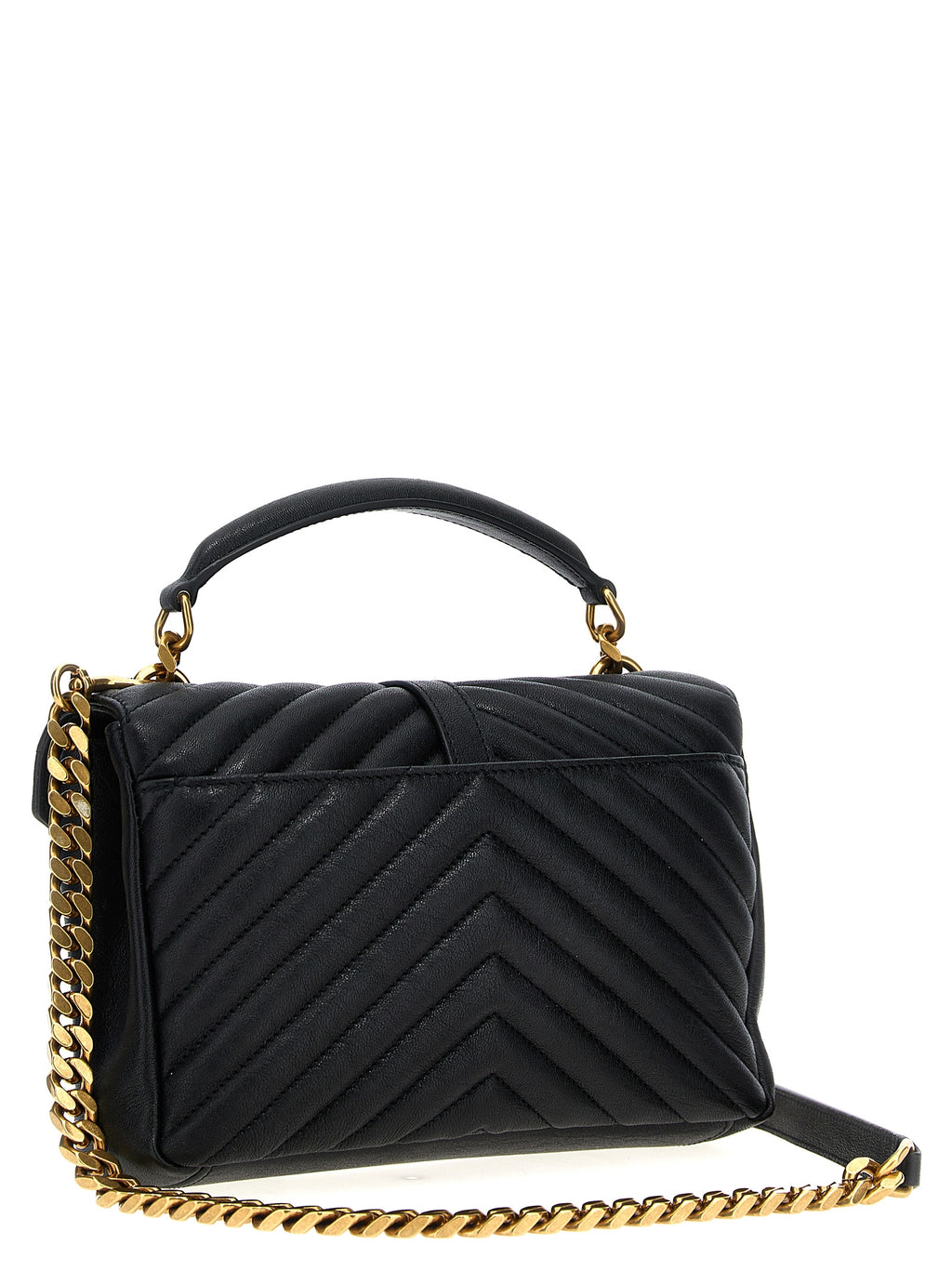 Saint Laurent Black Calfskin Crossbody Bag (Ref. SA234915BM) - Side view