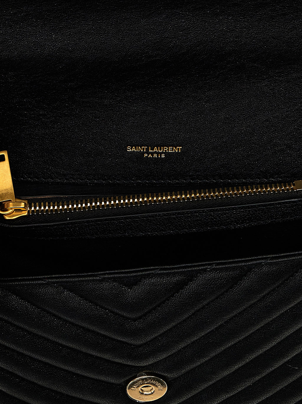 Saint Laurent Black Calfskin Crossbody Bag (Ref. SA234915BM) - Detail view
