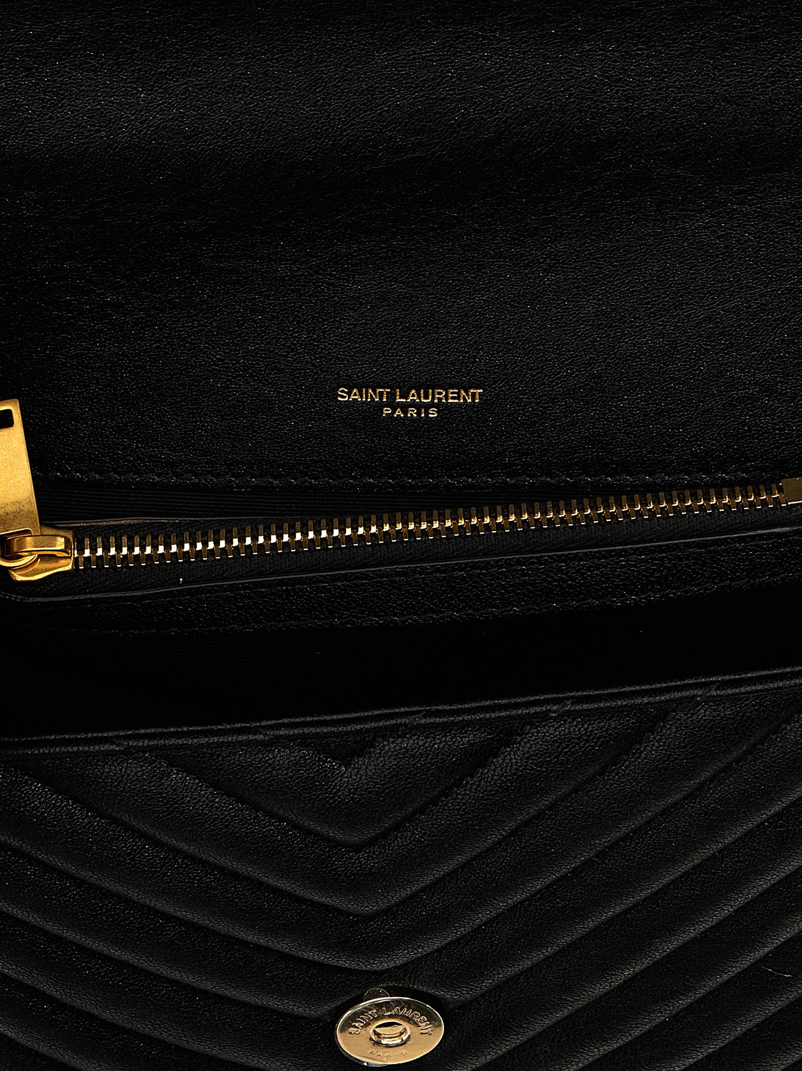 Saint Laurent Black Calfskin Crossbody Bag (Ref. SA234915BM) - Detail view