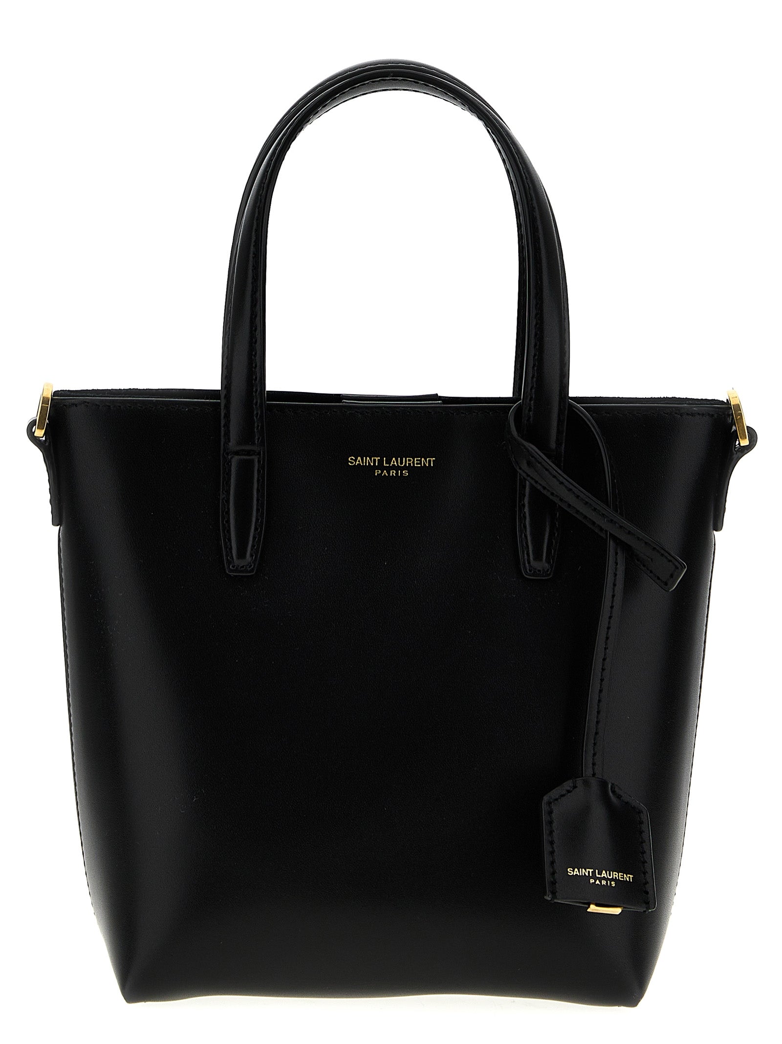 Saint Laurent Black Calfskin Tote Bag (Ref. SA287786BM) - Front view