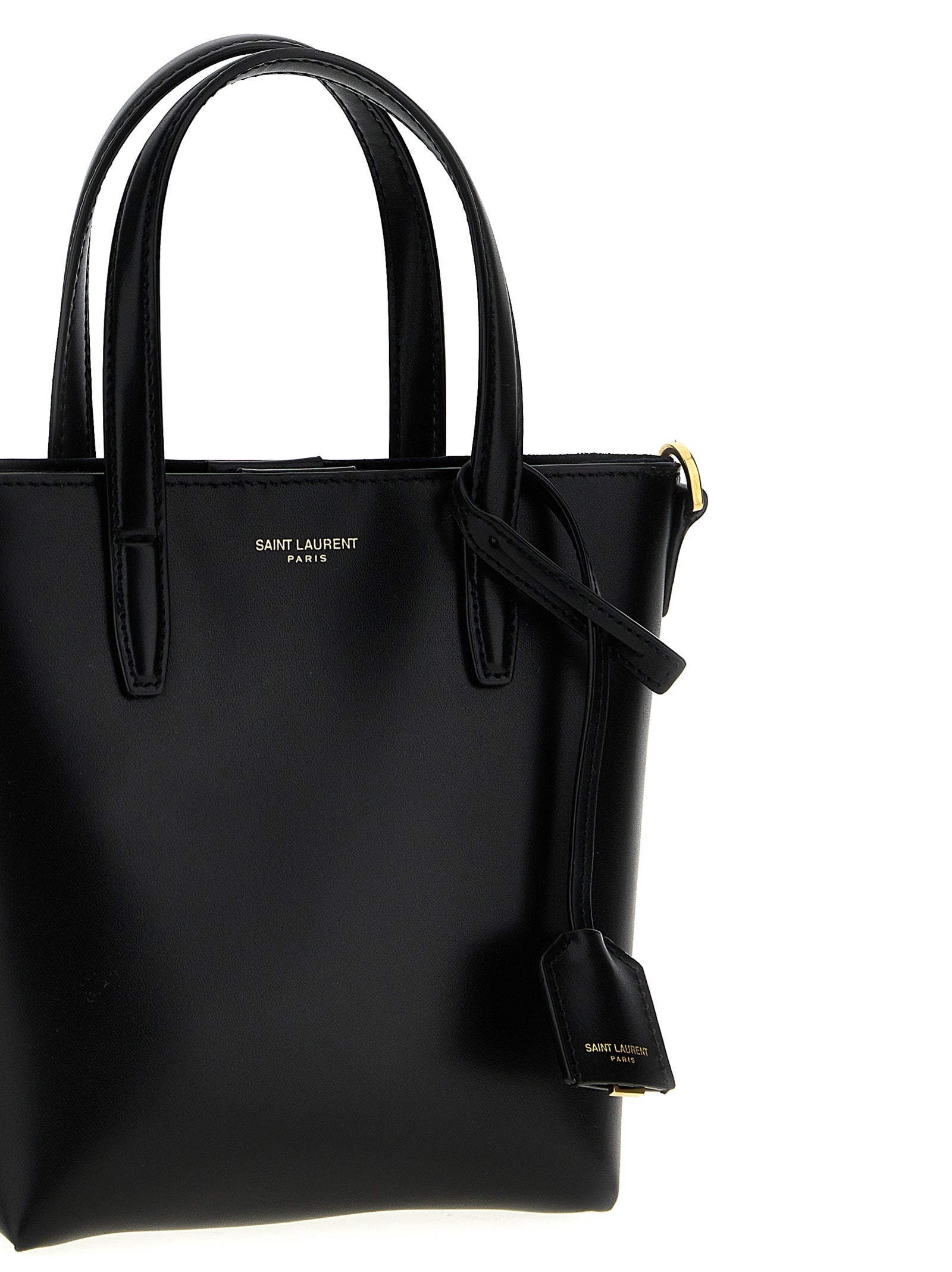 Saint Laurent Black Calfskin Tote Bag (Ref. SA287786BM) - Back view