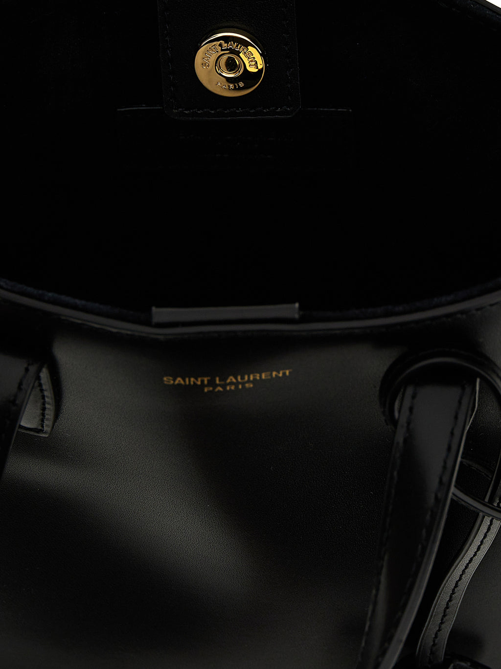Saint Laurent Black Calfskin Tote Bag (Ref. SA287786BM) - Detail view