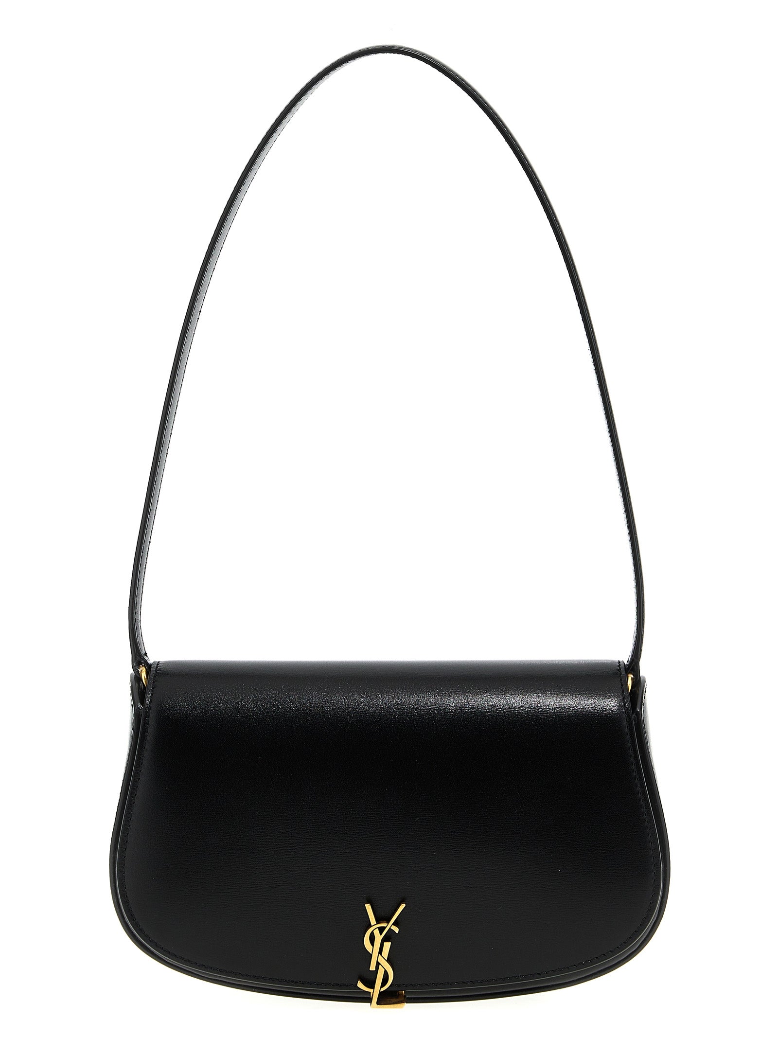 Saint Laurent Black Calfskin Shoulder Bag (Ref. SA287787BM) - Front view