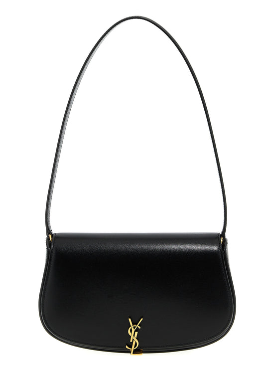 Saint Laurent Black Calfskin Shoulder Bag (Ref. SA287787BM) - Front view