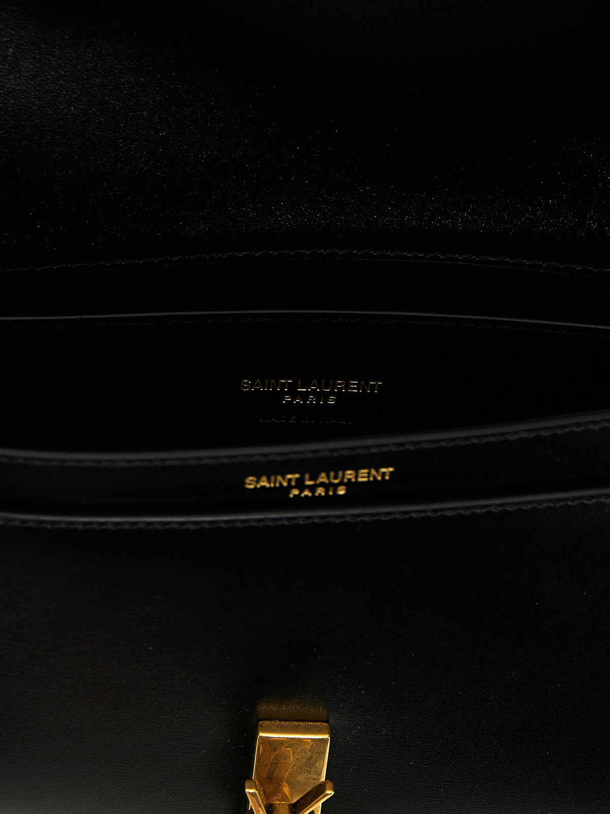 Saint Laurent Black Calfskin Shoulder Bag (Ref. SA287787BM) - Detail view