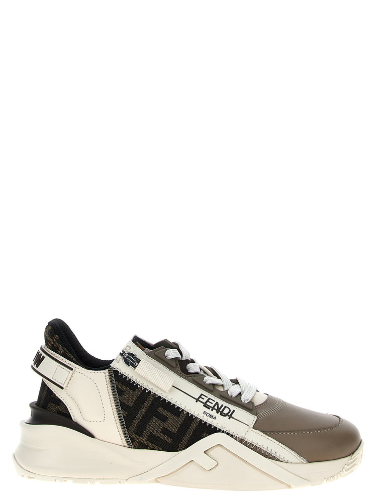 Fendi Multicolor Calf Leather Athletic Sneakers - Front view