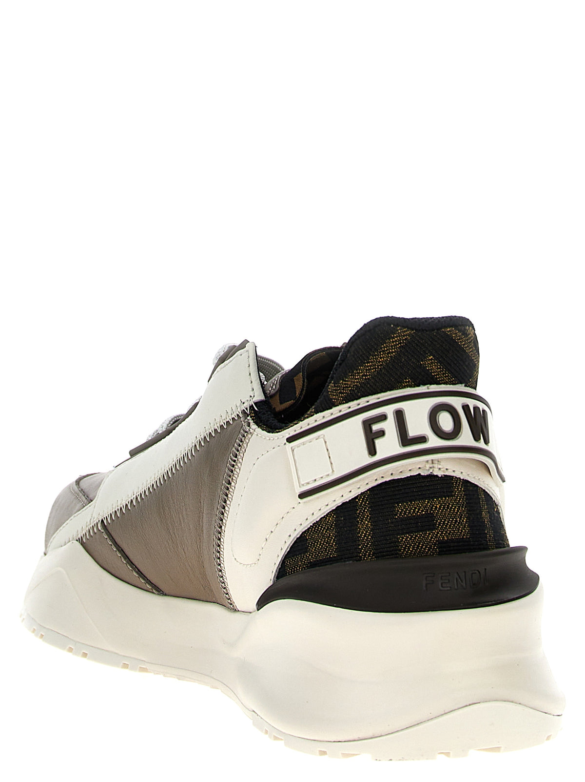 Fendi Multicolor Calf Leather Athletic Sneakers - Detail view