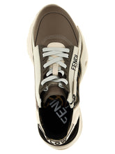 Fendi Multicolor Calf Leather Athletic Sneakers - Close-up view