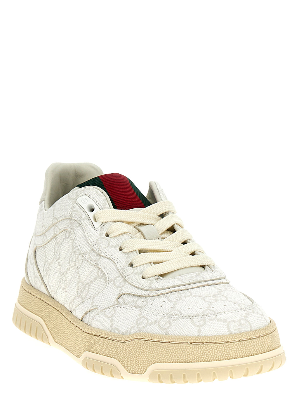 Gucci White Polyethylene Sneakers - Side view