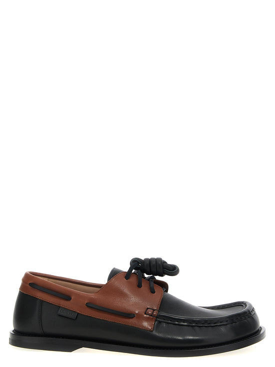 Loewe Multicolor Calfskin Slip On Loafers - Front view