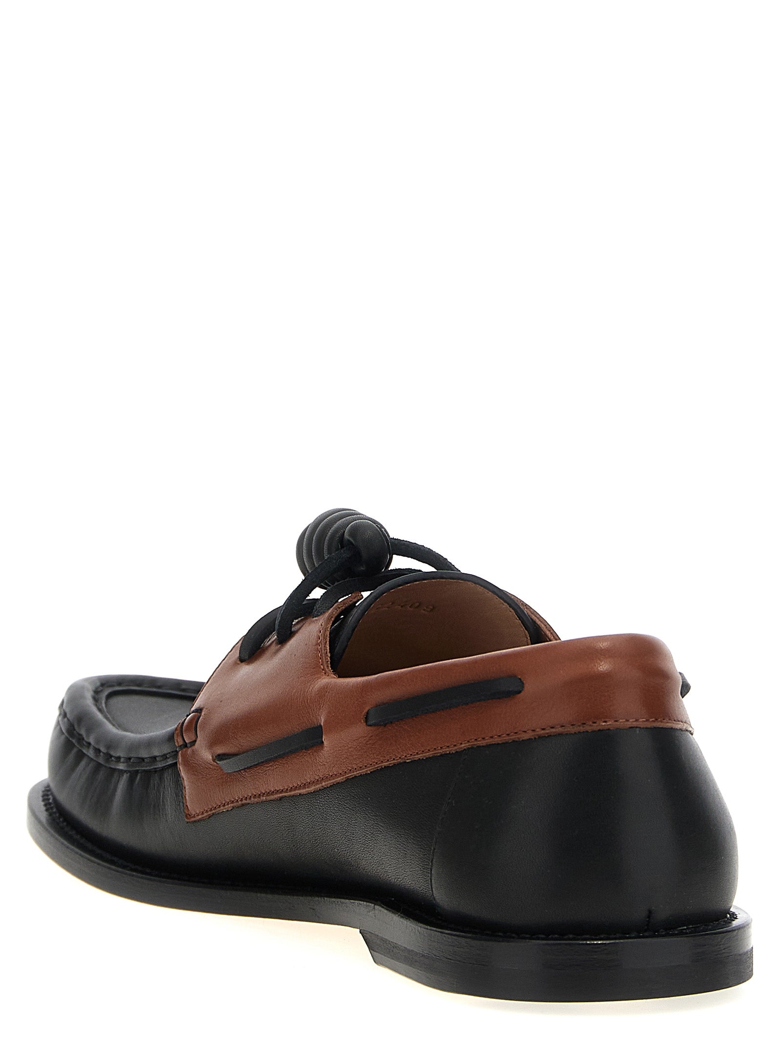 Loewe Multicolor Calfskin Slip On Loafers - Back view