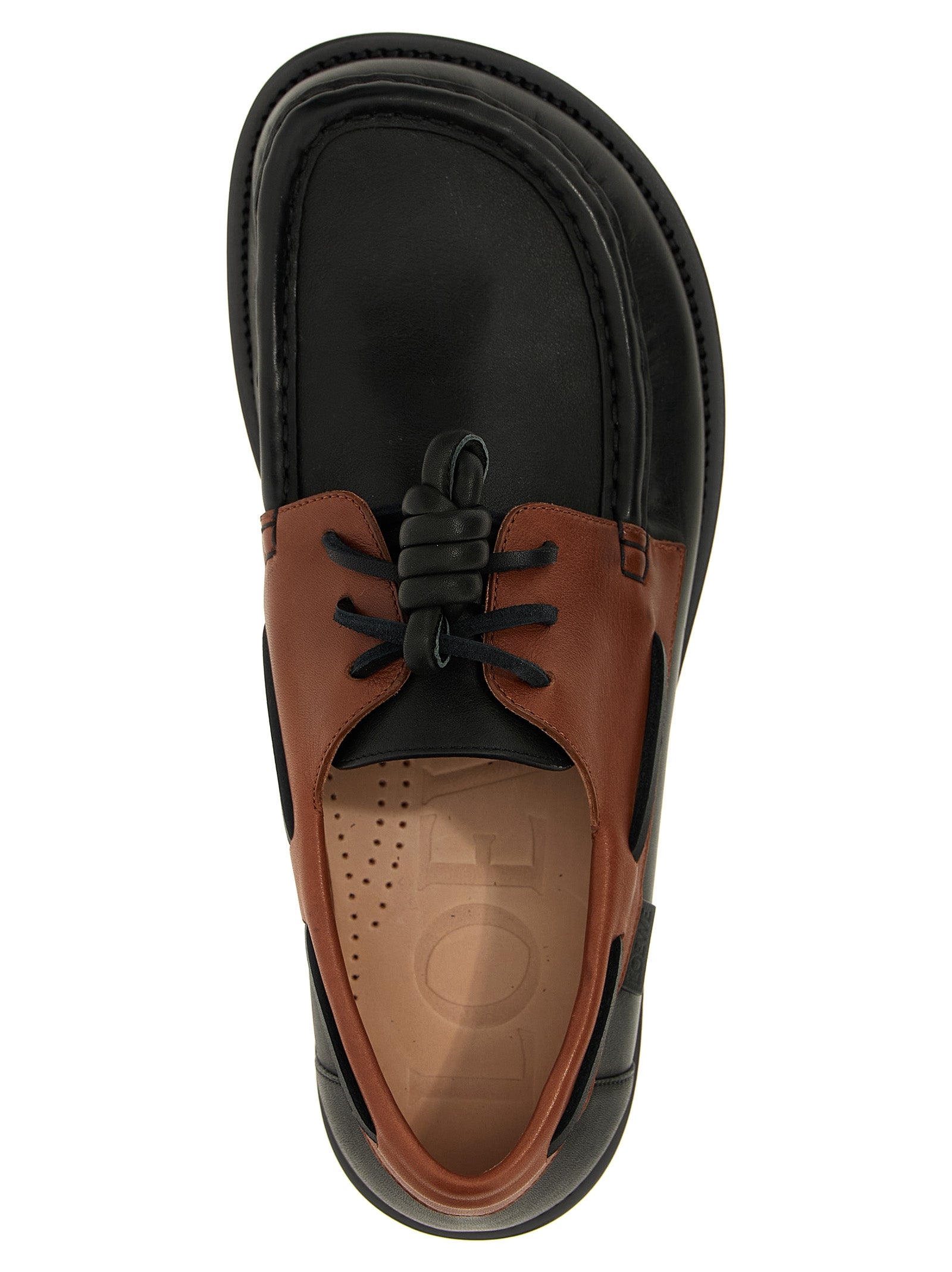 Loewe Multicolor Calfskin Slip On Loafers - Detail view