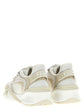 Fendi White Polyester Athletic Sneakers - Side view