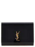 Saint Laurent Black Plexiglass Crossbody Bag - Front view