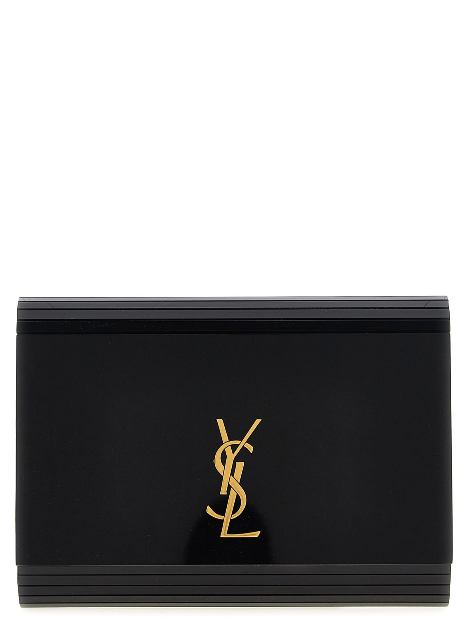 Saint Laurent Black Plexiglass Crossbody Bag - Front view