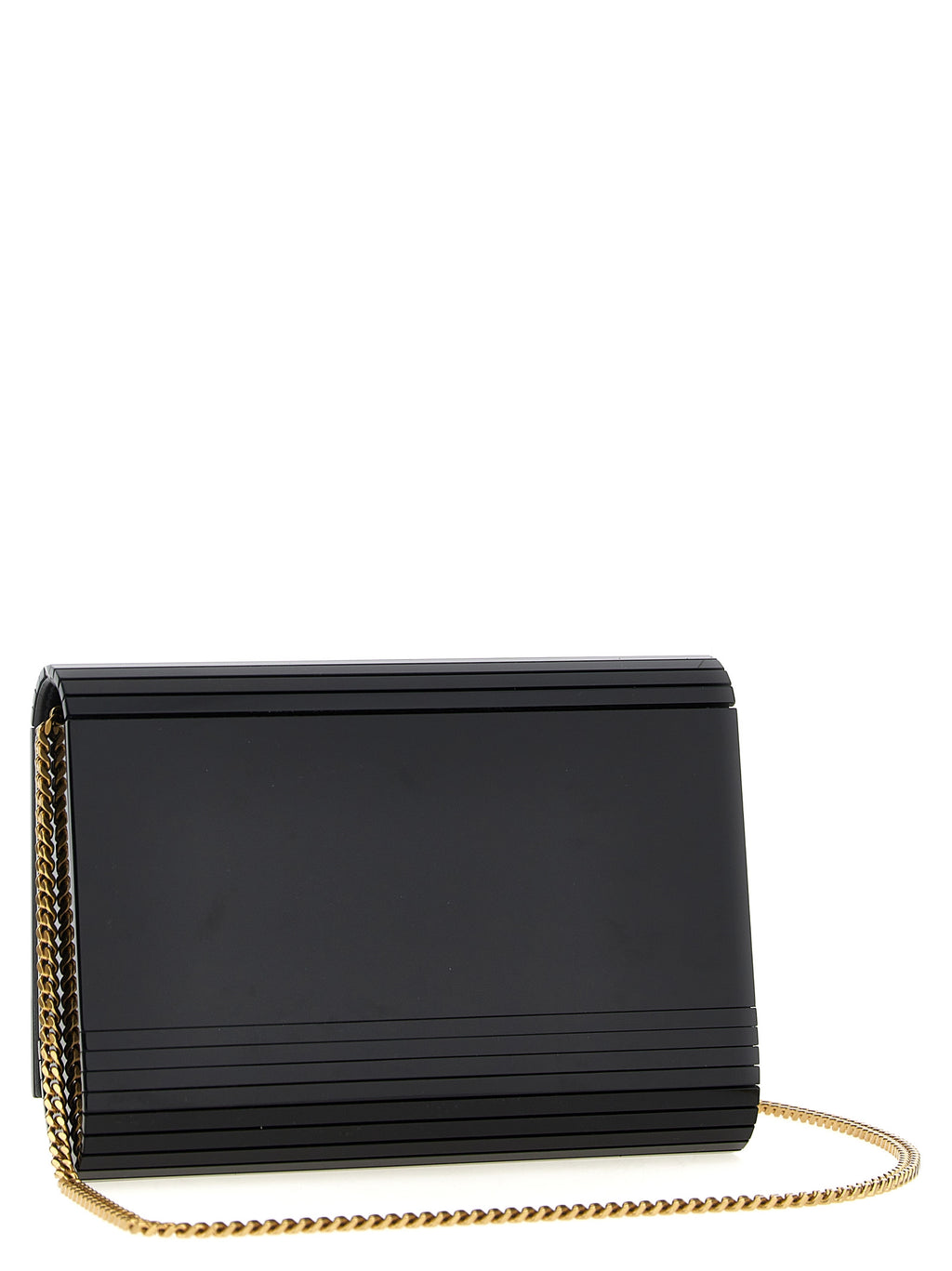 Saint Laurent Black Plexiglass Crossbody Bag - Side view